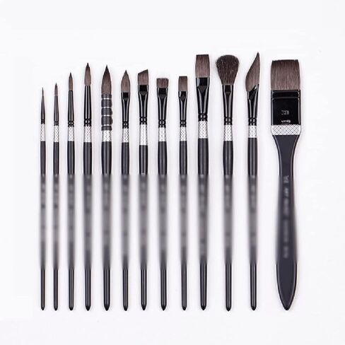 Watercolor Brushes Hair Square Brush Stationery Art Supplies (D As Shown) in Kuwait