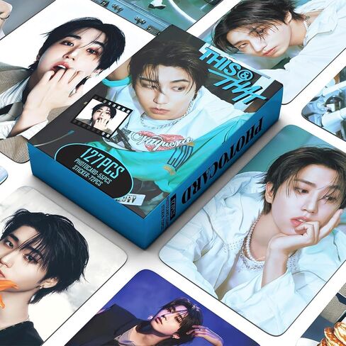 127PCS HAN THIS&THAT Photocard 55PCS Photocard with 72PCS Stickers RUN IT Lomo Merch fo Boys and Girls in Saudi Arabia