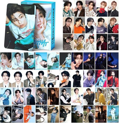127PCS HAN THIS&THAT Photocard 55PCS Photocard with 72PCS Stickers RUN IT Lomo Merch fo Boys and Girls in Saudi Arabia