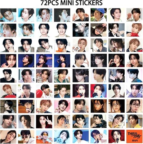 127PCS HAN THIS&THAT Photocard 55PCS Photocard with 72PCS Stickers RUN IT Lomo Merch fo Boys and Girls in Saudi Arabia