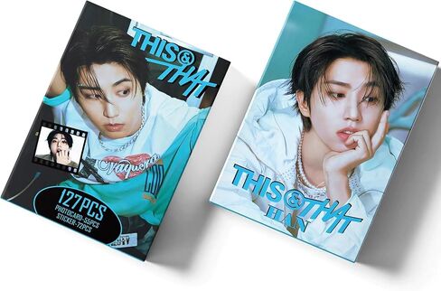 127PCS HAN THIS&THAT Photocard 55PCS Photocard with 72PCS Stickers RUN IT Lomo Merch fo Boys and Girls in Saudi Arabia