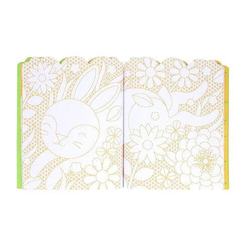Petit Collage Bunnies Coloring Book + Stickers in Kuwait