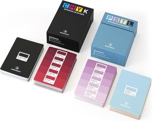 Design Swatch A CMYK and Pastels Color Reference Guide with 100 Cards and 600 Design-Focused Colors (CMYK + Pastels) in Kuwait