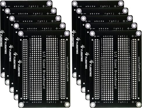 Solderable Breadboard PCB Board Gold Plated Half Size 2.50"x 3.70" for DIY Arduino Soldering Projects, Electronics Projects (Pack of 10pcs) in Kuwait