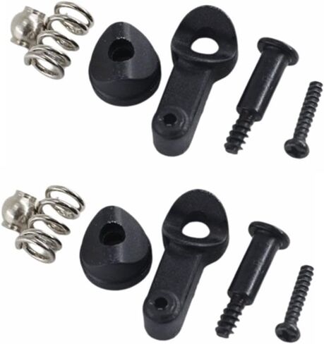 2 Sets RC Buffer Steering Arm Servo Saver Assembly,Plastic Metal Servo Arm for SCY 16101 16102 16103 16201 1/16 RC Car in Kuwait