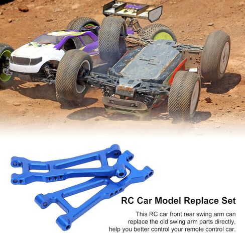 Drfeify RC Car Swing Arm, Aluminium Alloy High Hardness RC Car Front Rear Swing Arm Fit for 1/16 Remote Control Car for HBX 16889 in Kuwait