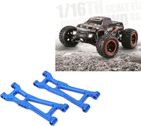Drfeify RC Car Swing Arm, Aluminium Alloy High Hardness RC Car Front Rear Swing Arm Fit for 1/16 Remote Control Car for HBX 16889 in Kuwait