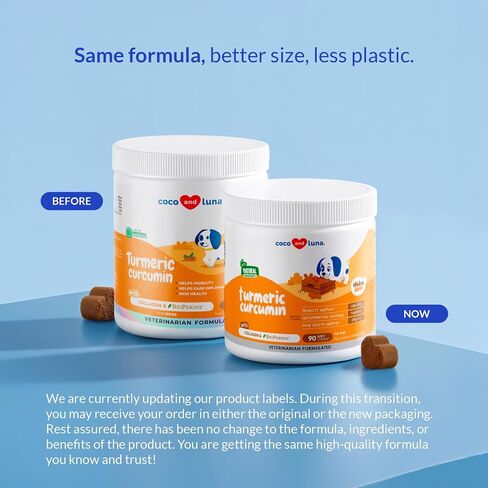Turmeric Chews for Dogs Anti-Inflammatory Joint Support & Mobility, 90ct in Kuwait