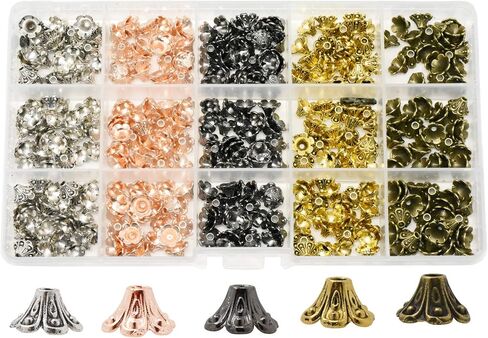 Mandala Crafts Tibetan Metal Bead Caps for Jewelry Making, Bulk 375 PCS in Kuwait