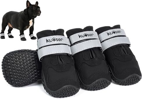Kuoser Dog Shoes for Hot Pavement & Winter Snow, Dog Boots & Paw Protectors in Saudi Arabia