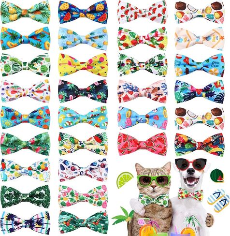 Talltalk 30 Pcs Fall Dog Bow Ties Fall Style, Pet Collar Bows for Cats in Kuwait
