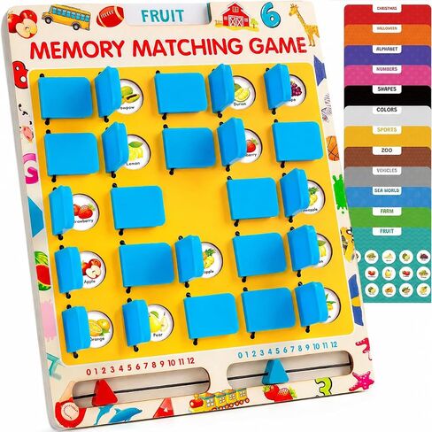 Matching Memory Game for Kids, Travel Toys Games Activities for 3 4 5 6 7 8 in Kuwait