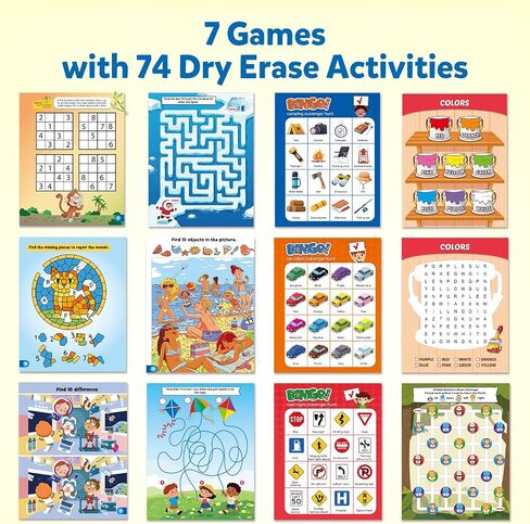 Coogam 4Pcs Activity Travel Maze Book Game for Kids Age 6+ in Kuwait