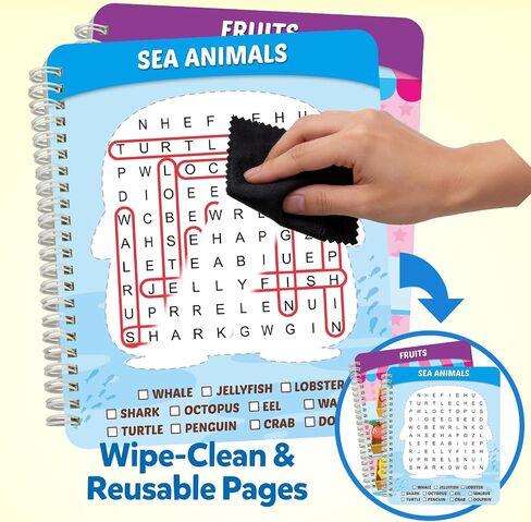 Coogam 4Pcs Activity Travel Maze Book Game for Kids Age 6+ in Kuwait