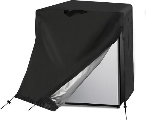 Refrigerator Cover, Waterproof&Dustproof Cover for Protecting Upright Freezers/Beverage Refrigerator-Suitable for Cold Rooms(36"W x 30"D x 71"H) in Kuwait