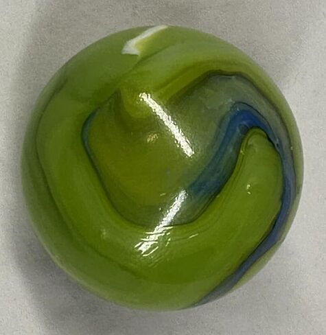 Toe Breaker 50mm (2") Mermaid Green/Blue Swirl Marbles Glass Toebreaker Huge in Kuwait