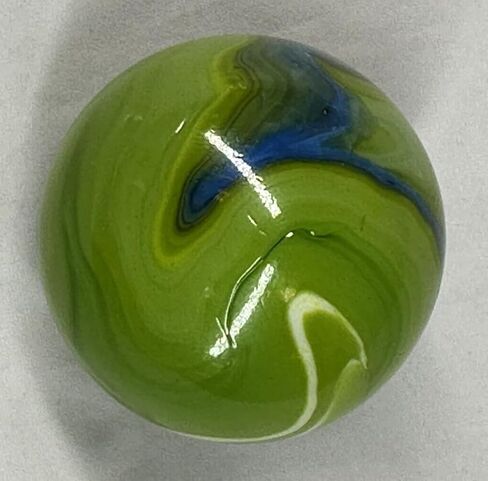 Toe Breaker 50mm (2") Mermaid Green/Blue Swirl Marbles Glass Toebreaker Huge in Kuwait
