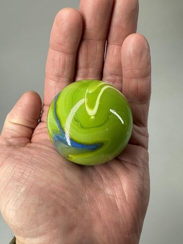 Toe Breaker 50mm (2") Mermaid Green/Blue Swirl Marbles Glass Toebreaker Huge in Kuwait