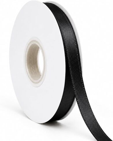 Brown Ribbon Satin Ribbon 3/8 Inch x 50 Yards with Spool in Kuwait