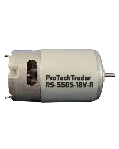 RS-550s 18v (12v - 20 volts) DC Motor Round Shaft - High Power & Torque for DIY Electric/Electronic Projects, Drills, Robots, RC Vehicals, Remote Controlled Cars/Robot, Saw Repair/Replacement Engine in Kuwait