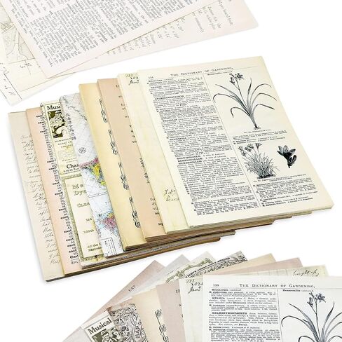 120 Pcs Vintage Scrapbook Paper Sheets for Junk Journal in Kuwait