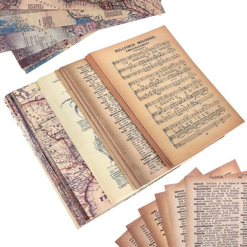 120 Pcs Vintage Scrapbook Paper Sheets for Junk Journal in Kuwait
