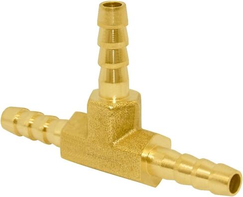 Joywayus 5/8" ID Hose Barb Tee T 3 Way Union Fitting Intersection/Split Brass Water/Fuel/Air in Kuwait