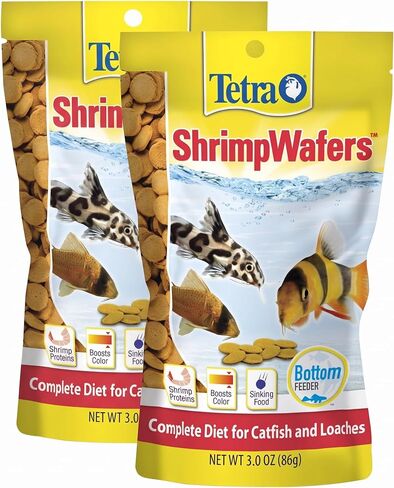 Tetra ShrimpWafers Fish Food For Catfish & Loaches, 3 oz in Kuwait