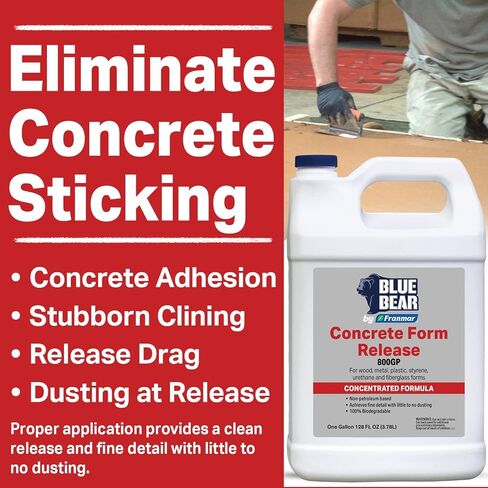 Blue Bear 800GP: Concrete Form and Mold Release Agent, High-Yield, 1 Gal in Kuwait