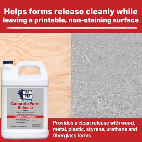 Blue Bear 800GP: Concrete Form and Mold Release Agent, High-Yield, 1 Gal in Kuwait