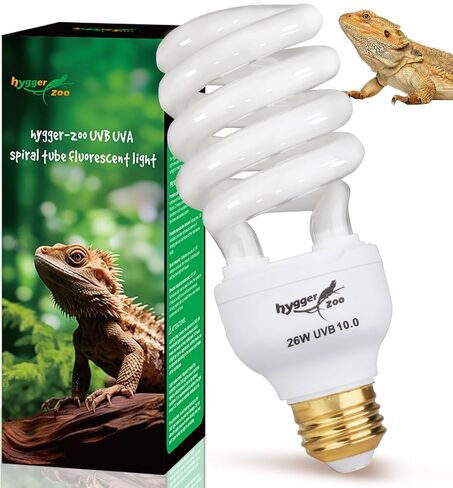 UVB Bulb for Reptiles, 5.0 13W UVB Light for Reptiles, Hygger zoo UVA UVB Reptile Light Bulb Reptile UVB Bulb UVB Light for Hermit Crab Snake Chameleon Reptile Lamp Terrarium Lamp for Tropical Reptile in Kuwait
