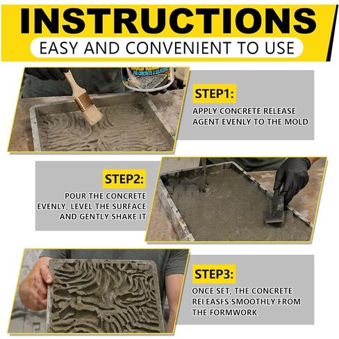 GOODTAKE Professional-Grade Mold Release - High-Temperature Formula for Rubber, Concrete & Resin Molds 16 oz Liquid, Non-Stick, Easy Clean Water-Based & Odorless Extends Mold Life Multi-Surface Use in Kuwait