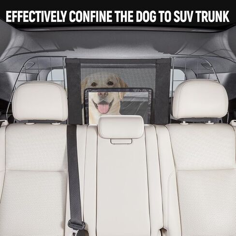 YJGF Dog Car Barrier for SUV,Width-Adjustable Dog Car Divider Net for SUV in Kuwait