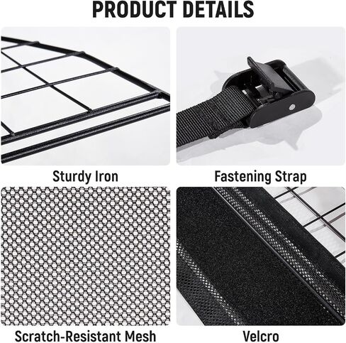 YJGF Dog Car Barrier for SUV,Width-Adjustable Dog Car Divider Net for SUV in Kuwait
