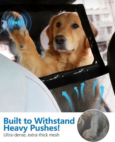 52" Wide Dog Car Barrier for SUV with Removable Visual Window in Kuwait