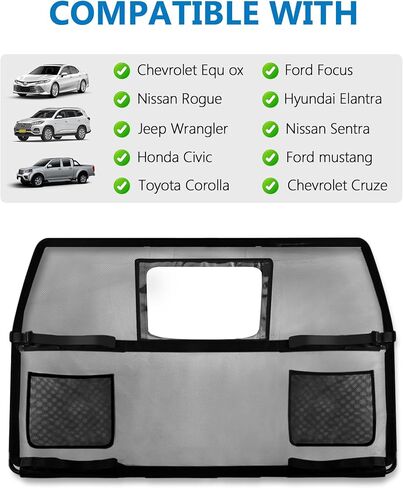 52" Wide Dog Car Barrier for SUV with Removable Visual Window in Kuwait