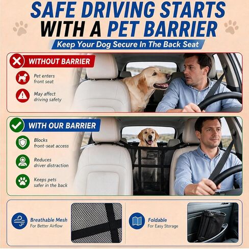 Dog Car Barrier for SUV, Trucks & Sedans in Kuwait