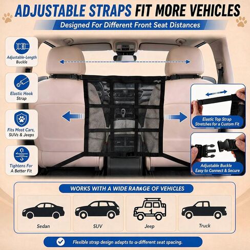 Dog Car Barrier for SUV, Trucks & Sedans in Kuwait