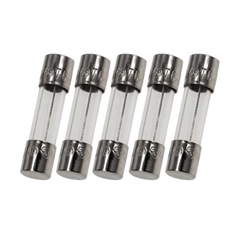 Techman - Pack of 5-100mA (0.1A) Glass Fuse (GMA), 250v, 5mm x 20mm (3/16" X 3/4") Fast Blow (Fast Acting) in Saudi Arabia