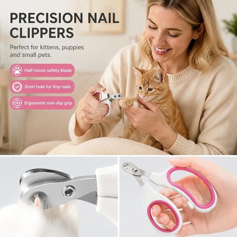 Pet Nail Trimmer Blade with Safety Guard for Cat & Dog Claw Cutting Tool in Kuwait