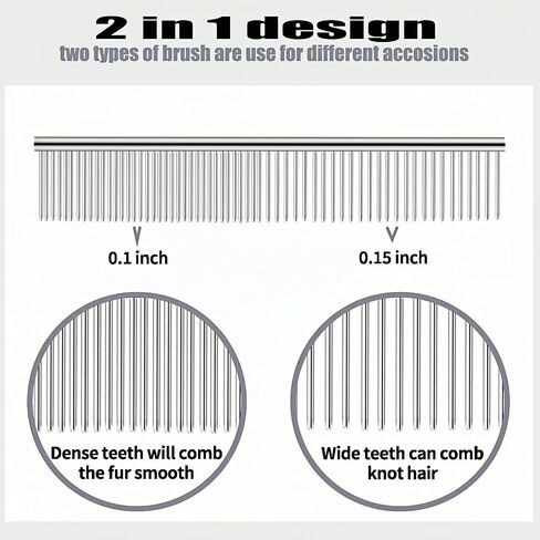 3-Pack metal comb for dogs stainless steel dog comb Pet Grooming Metal Combs Set, Large Medium Small Sizes, Stainless Steel Detangling Tool for Dogs and Cats in Kuwait