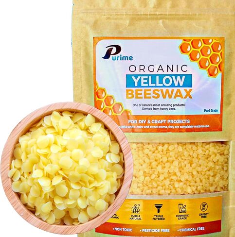 Yellow Beeswax Pellets 1LB | Food-Grade, Pure, Triple-Filtered in Kuwait