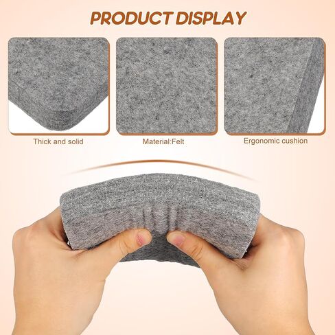 Healifty Needle Felting Pad High-Density Wool Felt Work Mat for Precision Crafting 6.10 X 6.10 X 0.98 in Thick Felt Sheets Base Light Grey in Kuwait
