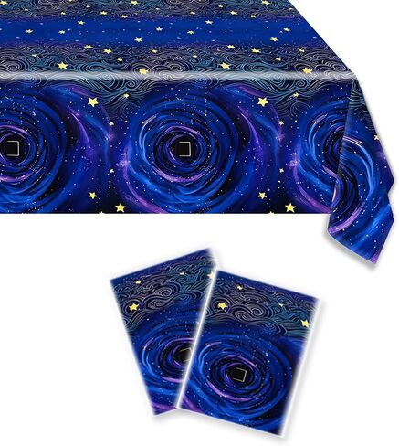 2Pc Button Eyes Tablecloths Starry Night Ghost House Disposable Tablecloths in Kuwait