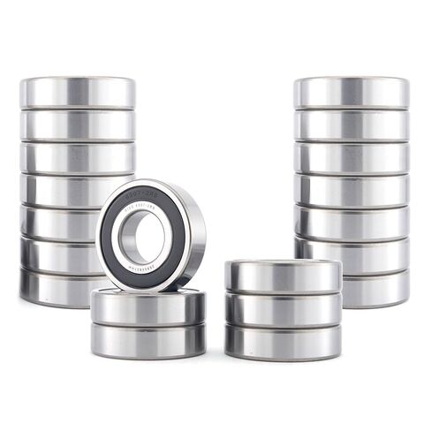 XiKe 2 Pcs 6307-2RS Double Rubber Seal Bearings 35x80x21mm, Pre-Lubricated and Stable Performance and Cost Effective, Deep Groove Ball Bearings. in Kuwait