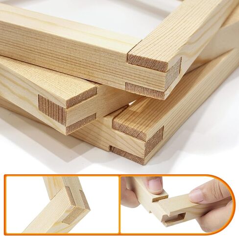 tutata 24 PCS Stretcher Bars for Needlework, with Thumb Tacks, Tack Remover in Kuwait