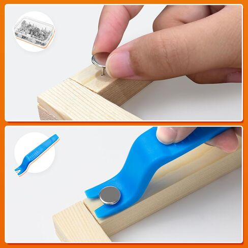 tutata 24 PCS Stretcher Bars for Needlework, with Thumb Tacks, Tack Remover in Kuwait