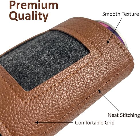 4PCS Self Finishing PU Leather Can Cozy for Needlepoint 2.36 x 2.36 Inch Canvas DIY Craft Accessory in Kuwait