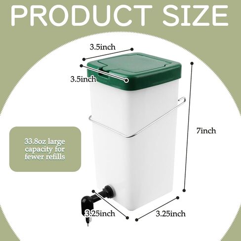 Rabbit Water Bottle 33.8oz, Hanging Small Pet Water Dispenser for Bunny/Guinea Pig in Kuwait