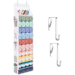 Yarn Storage Organizer, Over the Door Organizer, 5 Front Pockets in Saudi Arabia